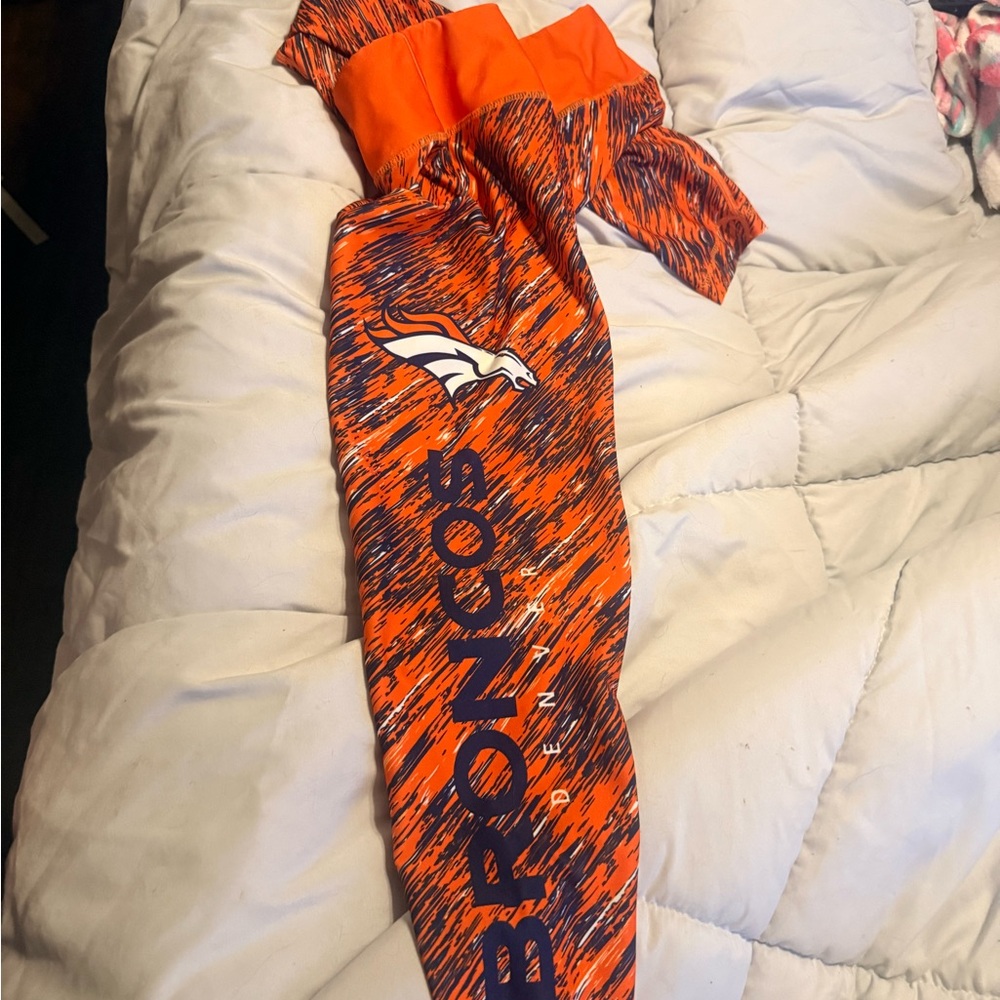 NFL Team Apparel Orange and Blue Leggings